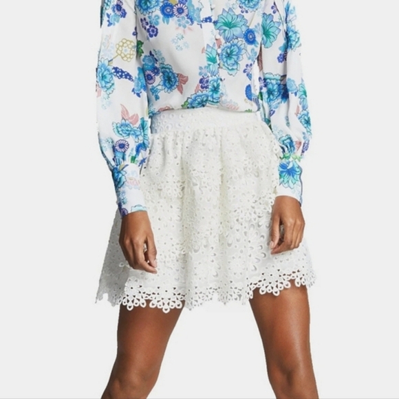 MISA Hylton for INC Eyelet Skirt in Cream . Size XXL NWT - Picture 1 of 13